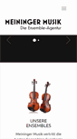 Mobile Screenshot of meiningermusik.de